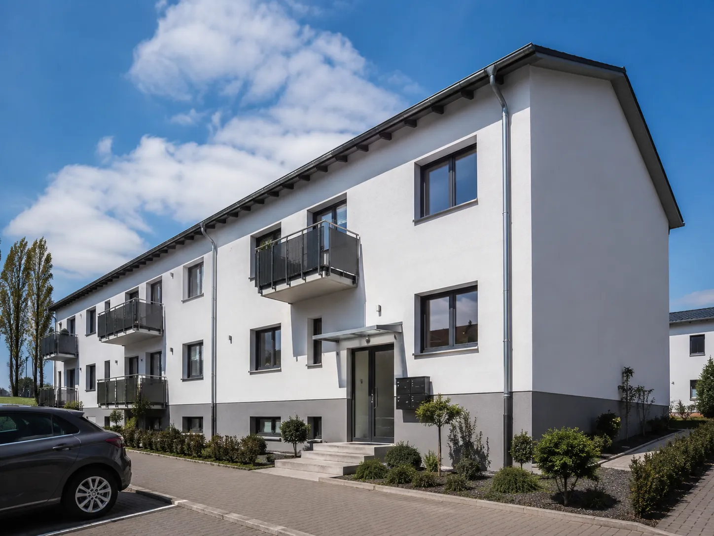 Gepflegtes Boardinghaus oder Apartmenthaus von außen